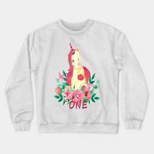 Wild one unicorn Crewneck Sweatshirt